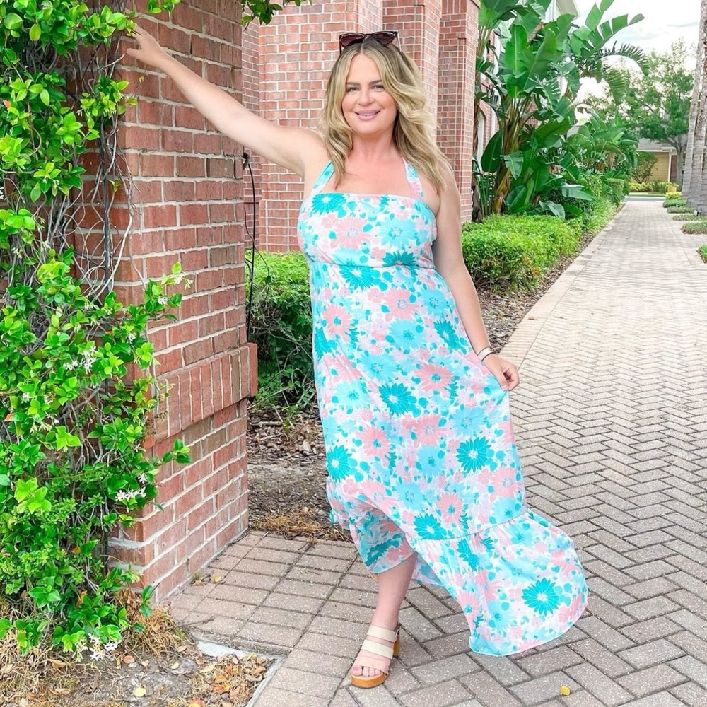 🌸💙Pink Lily Maxi Dress🌸💙